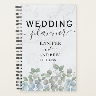 Wedding planner vert moderne Eucalyptus Sage
