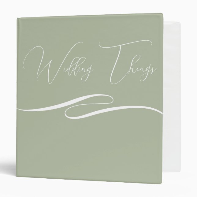 Wedding Planning Binder Client Gift w/ Logo (Front/Inside)