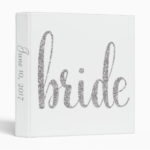 Wedding planning binder, glitter font binder