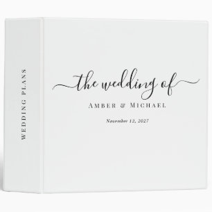 Wedding Plans   Modern Elegant   Binder