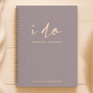 Wedding Plans Modern Minimal Elegant I Do Planner