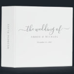 Wedding Plans | Simple Modern Elegant   Binder<br><div class="desc">More Wedding Supplies in the Little Bayleigh Store!</div>