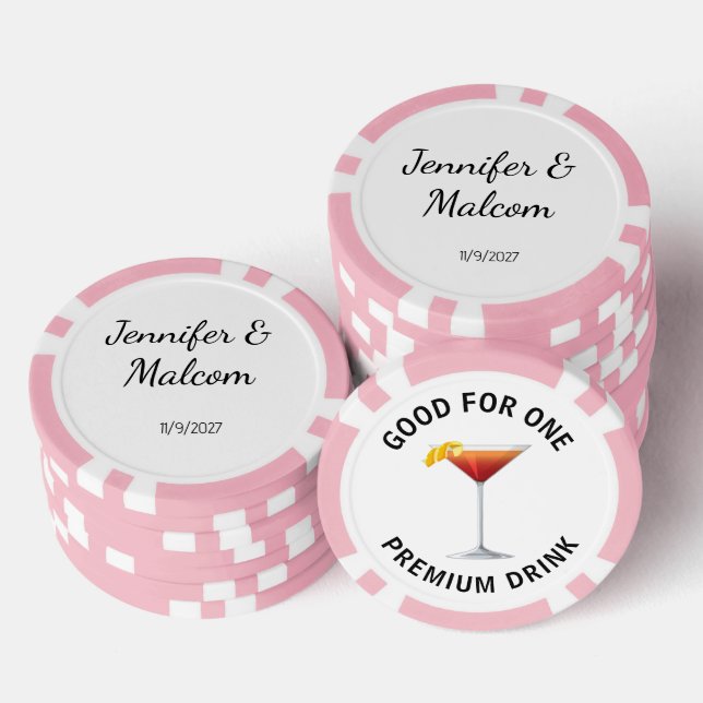 Wedding Poker Chip Favors (Stack)