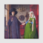 Wedding Portrait by Jan Van Eyck Magnet<br><div class="desc">This image is from Jan Van Eyck's famous Flemish masterpiece painting "Arnolfini Wedding Portrait, " which is considered one of the most important and complex paintings in the history of Western art. It is an oil painting on oak panel, 82.2 (panel 84.5) cm × 60 (panel 62.5) cm (32.4 in × 23.6 in). It was created...</div>