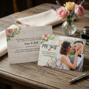 Wedding Postponed Change The Date Plot Twist Photo Announcement