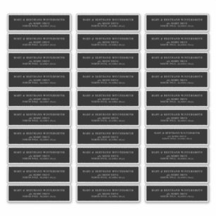 Wedding Pre-addressed Return Label Minimalist J102
