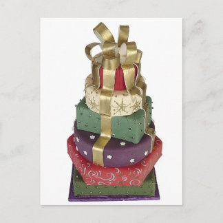 Wedding Present Cake Postcard