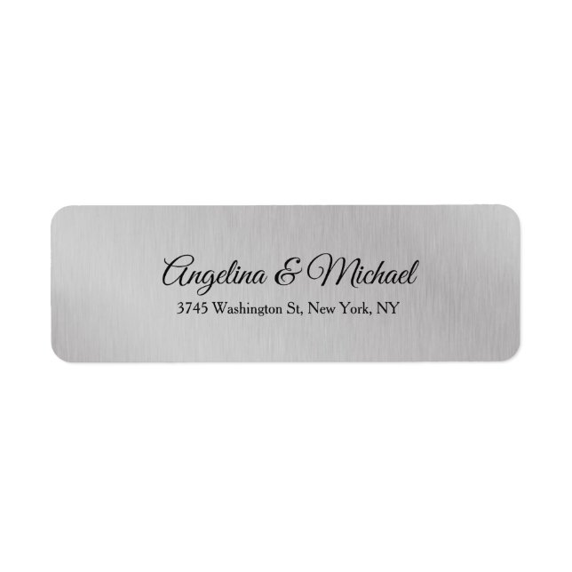 Wedding Professional Classical Elegant Plain Grey (Front)