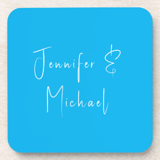 Wedding Professional Classical Sky Blue Coaster
