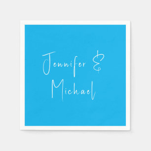 Wedding Professional Classical Sky Blue Napkin