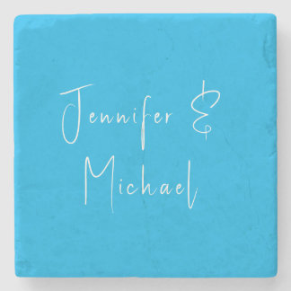 Wedding Professional Classical Sky Blue Stone Coaster