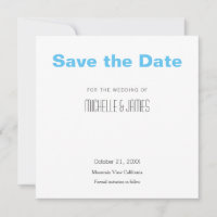 Wedding Professional Minimalist Modern Sky Blue