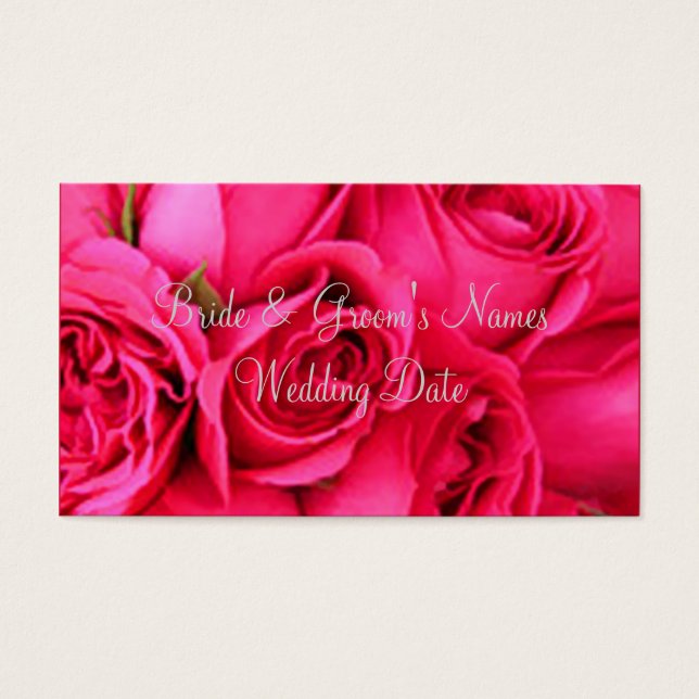 Wedding Profile Card Templates (Front)