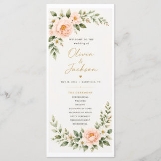 Wedding Program