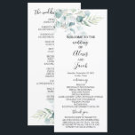 Wedding Program - Eucalyptus<br><div class="desc">Perfect Item for Your Special Day!</div>