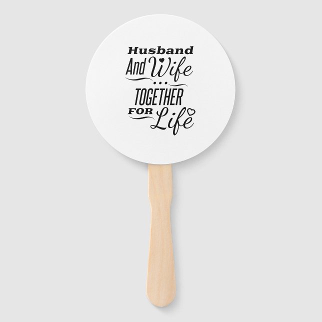 Wedding Program Fan (Front)