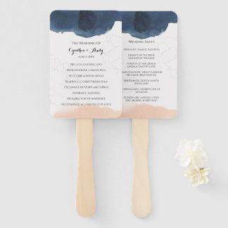 Wedding Program Hand Fan