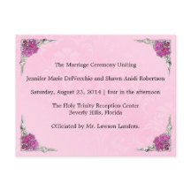 Wedding Program, page 1 of 2.