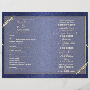 Wedding program template (three)