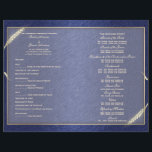 Wedding program template (three)<br><div class="desc">A "wedding program" with fully customizable templates enabling you to create the perfect program for guests. DESIGN - An elegant see through inlay is trimmed with a faux gold edge and is set against a background that may be changed to any colour of your choice. CUSTOMIZE IT: Add your own...</div>