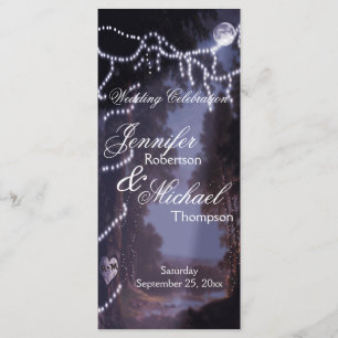 Wedding Program Tree Lights