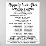 Wedding Program/Unplugged Sign<br><div class="desc">Customize with your wedding day details & put inside a poster frame to display all who made your day so special!</div>