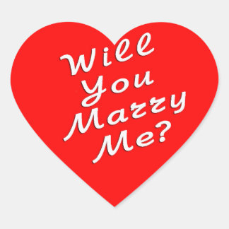 Wedding Proposal - Will You Marry Me? Sticker