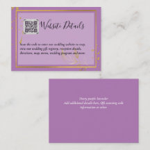 Wedding QR CODE RSVP GIFTS DETAILS Website