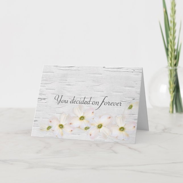 Wedding Quote on Birch Card (Front)