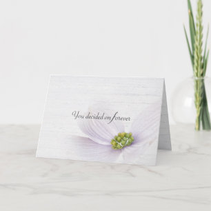 Wedding Quote on Whitewashed Wood Card