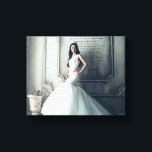 Wedding Reception Bridal Portrait Display Keepsake Canvas Print<br><div class="desc">"It's a Southern thing!" Bridal portraits are so beautiful, such a gorgeous keepsake, and when you put them on display at the reception, they're a wonderful focal point! Grab your favourite photo from your Bridal Portrait session, upload it here, and send it to print - easy and done! Your stunning...</div>