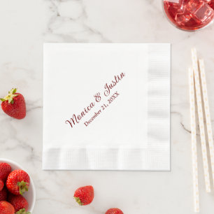 Wedding Reception Cocktail Napkin