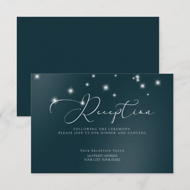 Wedding Reception | Elegant Driftwood Tulle Arbor Invitation (Front/Back)