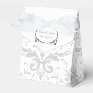 Wedding Reception Favour Boxes Silver Coronation