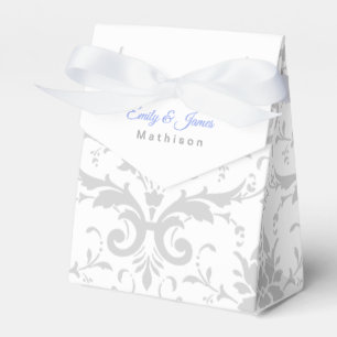 Wedding Reception Favour Boxes Silver Coronation