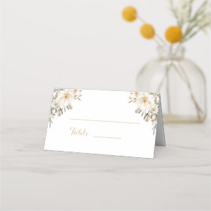 Wedding Reception Folded Table Number Card