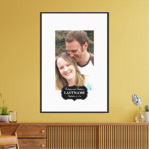 Wedding Reception Guest Signature Canvas Print