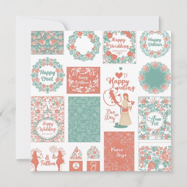  Wedding Reception Invitations (Front)