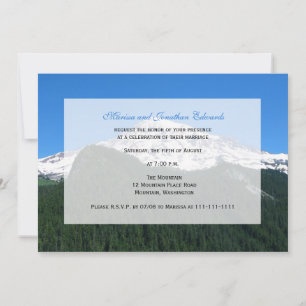 Wedding Reception Only Invitation -- Mountain