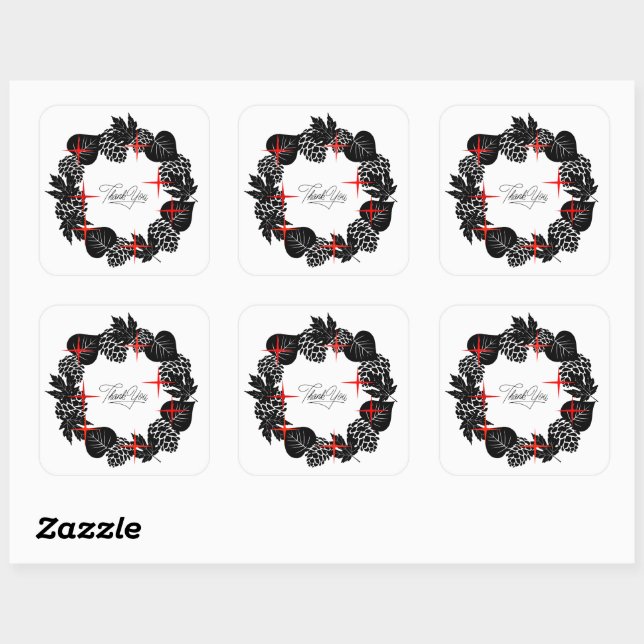 Wedding Reception Rehearsal Elegant Postage Square Sticker (Sheet)