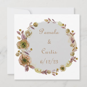 Wedding Reception Rehearsal Wine Elegant Invitation