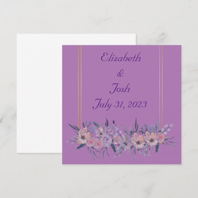 Wedding Reception Rehearsal Wine Elegant Invitation (Front/Back)