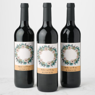 Wedding Reception Rehearsal Wine Elegant Label