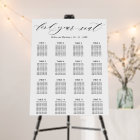 Wedding Reception Seating Chart Foam Board Sign