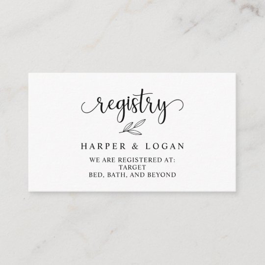 Wedding Registry Invitation Insert Enclosure Card Zazzle.ca
