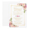 Wedding Rehearsal Dinner Elegant Chic Gold Floral