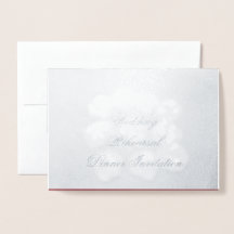 Wedding Rehearsal Dinner Invitation Foil Card
