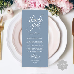 Wedding Rehearsal Dinner Thank You Card