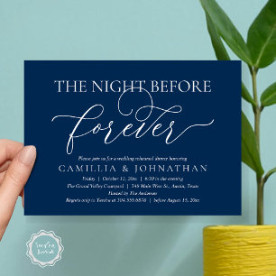 Wedding Rehearsal Dinner, The Night Before Forever Invitation