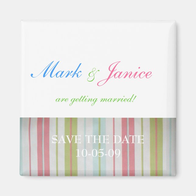 Wedding Reminder Magnet (Front)